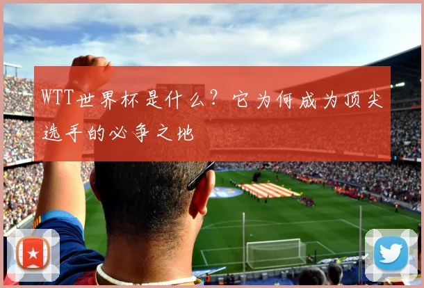 WTT世界杯是什么？它为何成为顶尖选手的必争之地